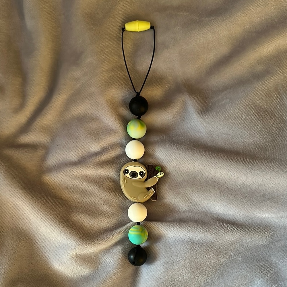 Handmade Sloth Silicone Teether